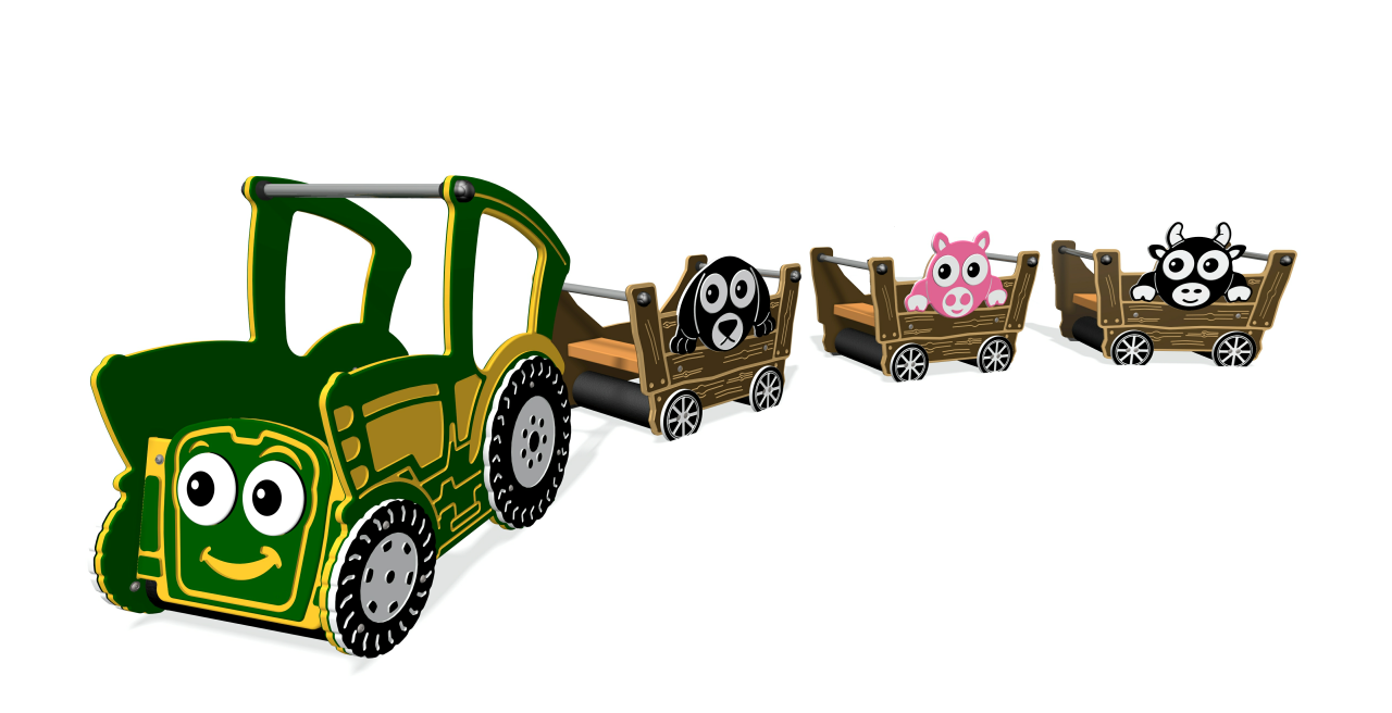 GL Jones Playgrounds - Small Tractor & Trailer